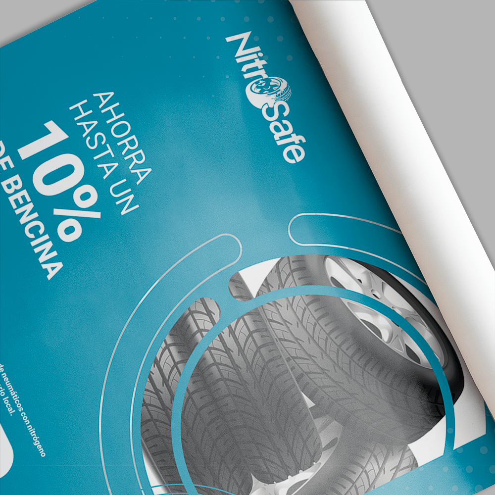 Adhesivo promocional PVC - Metro Cuadrado