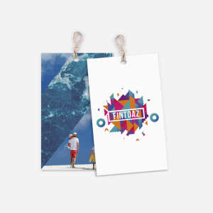 1000 Hang Tag en papel couché 350 gr.