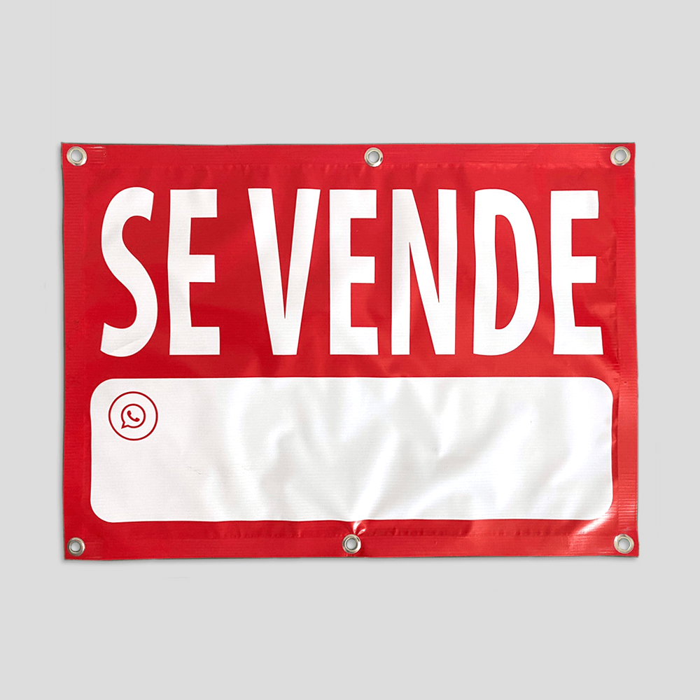 Pendón con Ojetillos "SE VENDE"